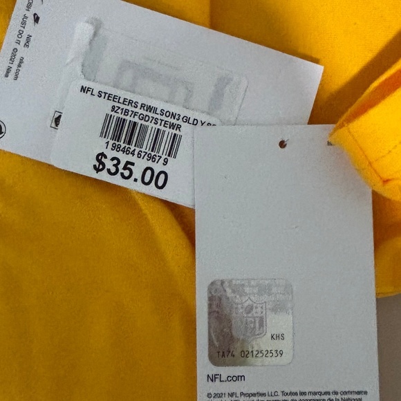 NIKE STEELERS T-SHIRT BOYS SIZE LARGE - Picture 3 of 5